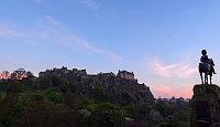 Edinburgh castle sunset