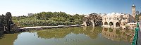 Syria Hama Noria waterwheel and Nur Ad-Din mosque