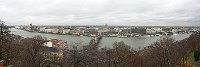 Hungary Budapest panorama from the castle district in Buda