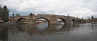 Prague Charles bridge Old town bridge tower and church of St Fra