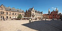Prague castle courtyard and St George's Basilica