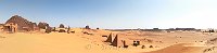 Sudan pyramids in Meroe