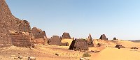 Sudan pyramids in Meroe