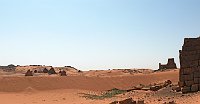 Sudan pyramids in Meroe