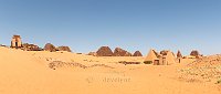 Sudan pyramids in Meroe