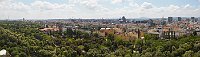 Vienna panorama from the historic Ferris wheel at Prater