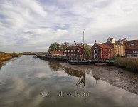 Suffolk Aldborough Snape Maltings and river Alde